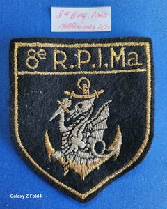 Badge 8e R.P.I.  Mariniers