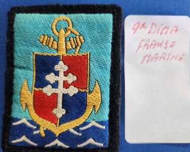 Badge 9e Dima Franse Marine