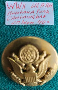 US ARMY WW11 Hat Emblem