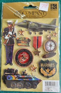 USMC Vintage sticker set