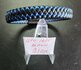 Polsband Blauw gesp leer 1665- 21 cm  _7