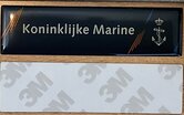 Koninklijke-Marine-plakplaatje-8x2-cm-metaal